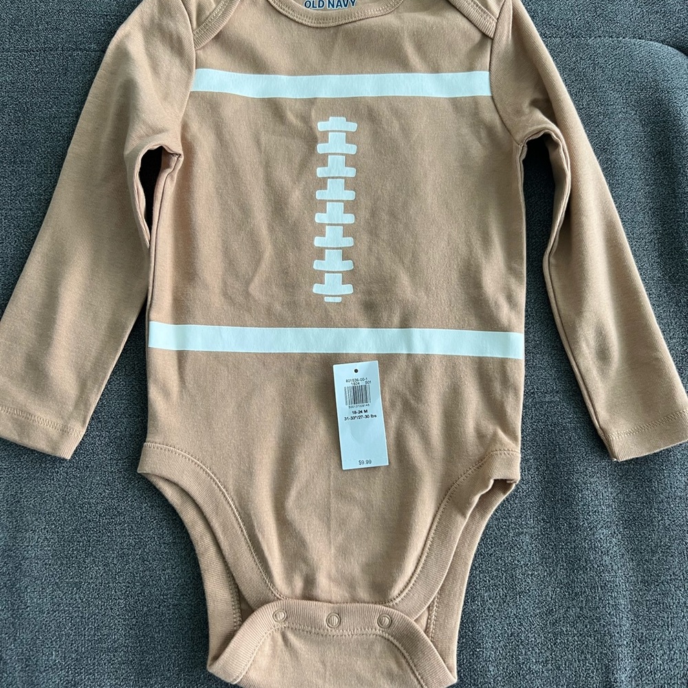 Old Navy Football Baby One Piece 18-24 months